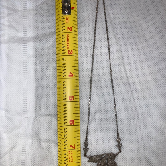 Antique Sterling Silver Coral Cherry Necklace - Picture 5 of 8